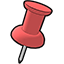 red-pushpin